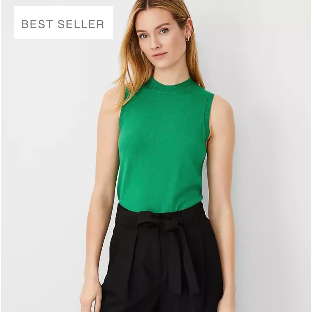 Ann Taylor Crew Neck Sweater Shell